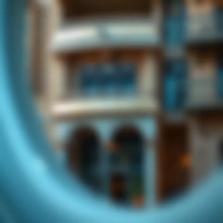 Detailed architectural features of a building in Al Nasr Square Block B