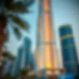 The stunning exterior of Amber Tower showcasing its modern architecture