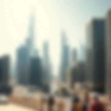Economic Landscape of Dubai Financial district of Dubai illustrating economic opportunities