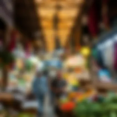 A vibrant marketplace representing local culture in Dubai