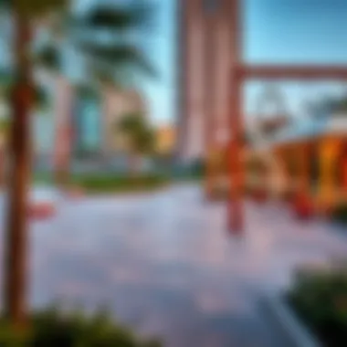 Community Amenities in Barsha South Community amenities in Barsha South, featuring parks and recreational areas