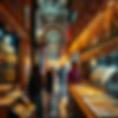 Dubai Gold Souk: A Treasure Trove of Luxury Lively scene of the Dubai Gold Souk with shimmering jewelry
