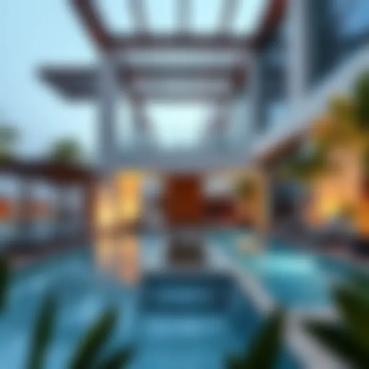 Modern amenities in a residential complex in Layan Dubai