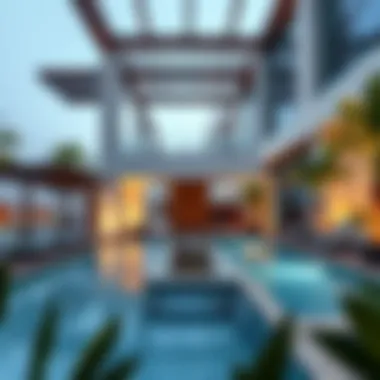 Amenities of a Residential Complex in Layan Dubai Modern amenities in a residential complex in Layan Dubai