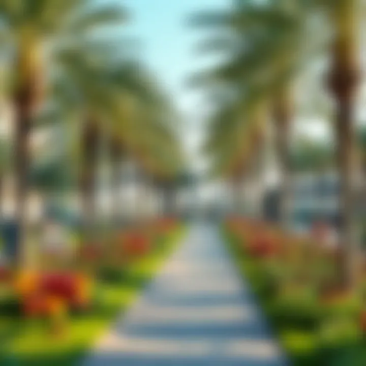 Vibrant community park in the heart of Layan Dubai