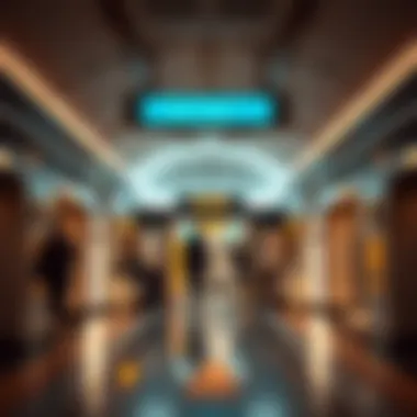Interior of Silicon Oasis Metro with passengers