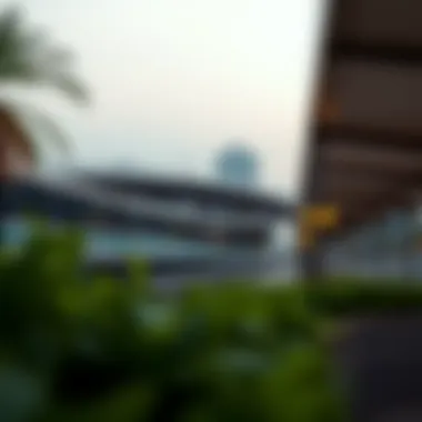 Silicon Oasis Metro station exterior view