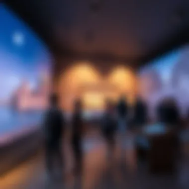 Interactive Narratives at Al Shindagha Museum Visitors engaging with interactive displays that narrate Dubai's history