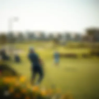 Golfers Enjoying a Sunny Day on the Greens Golfers enjoying a sunny day on the greens