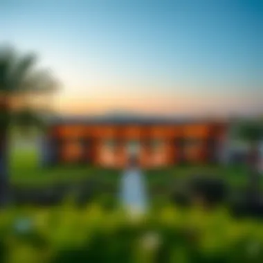 Luxurious Clubhouse Overlooking the Golf Course Luxurious clubhouse overlooking the golf course