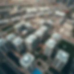 Aerial view of مشرف فيلج showcasing its residential architecture