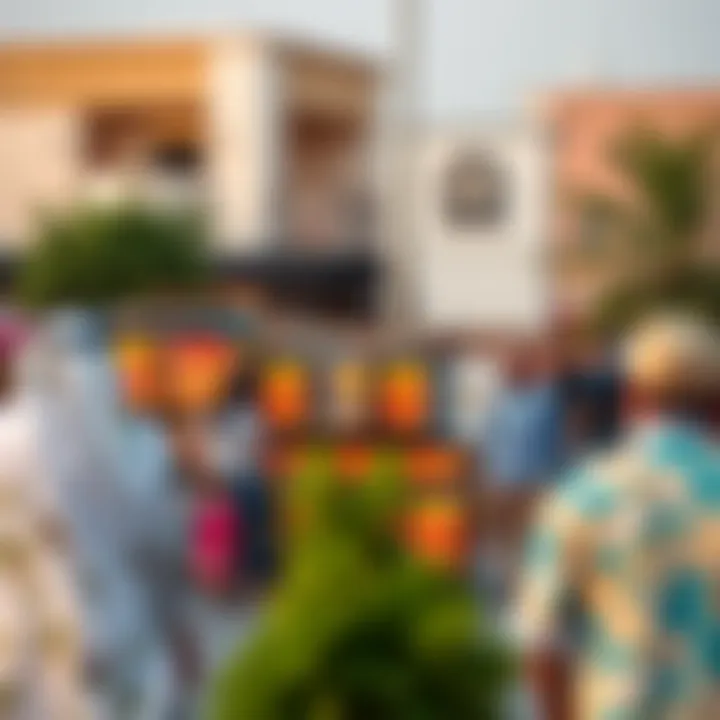 Vibrant community life in مشرف فيلج with local amenities