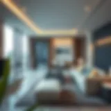 Modern living space in Idama accommodation