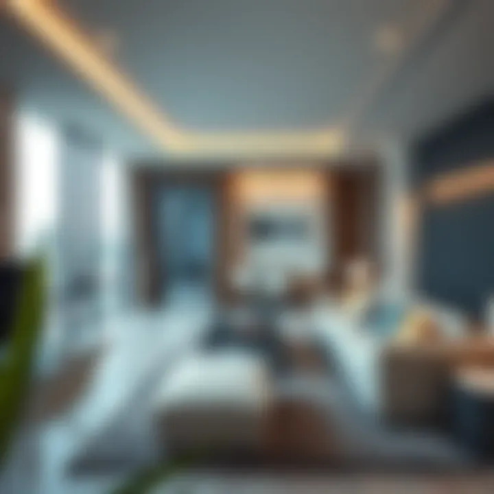 Modern living space in Idama accommodation