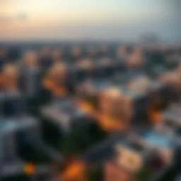 Overview of residential buildings in Karama