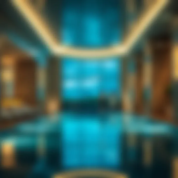 Amenities available at Liv Lux, including pool and gym