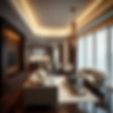 Luxurious interior design of Liv Lux apartments