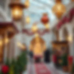 Festive decorations symbolizing cultural heritage during UAE holidays