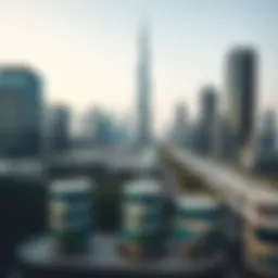 Stunning skyline view of Dubai showcasing modern architecture