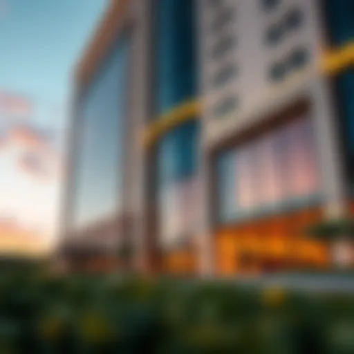 Stunning view of The Crestmark Ellington's architectural facade