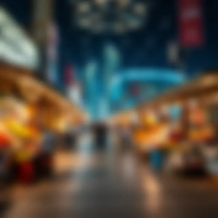 Vibrant market scene reflecting the economic vitality of the region