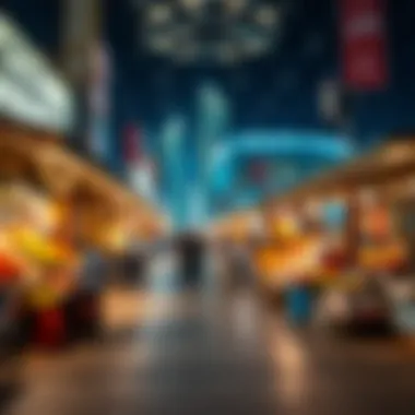 Economic Vitality in Abu Dhabi Vibrant market scene reflecting the economic vitality of the region