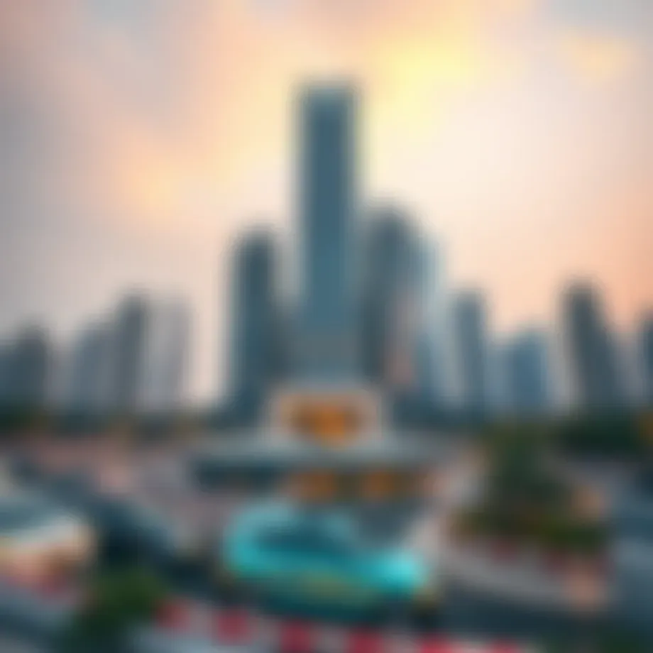 A panoramic view of a modern skyscraper in Dubai reflecting the shifting real estate market